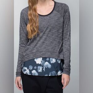 Lululemon Layered Long Sleeve Tee - No size tag, measures about an 8